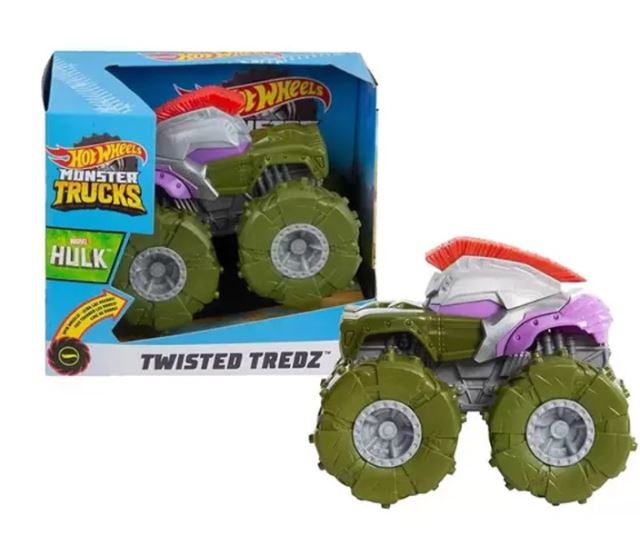 Hot Wheels® Monster Trucks Naťahovací truck HULK, Mattel GVK42
