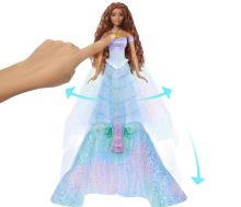Mattel Disney Malá morská víla Ariel s kúzelnou premenou, HLX13 (3)