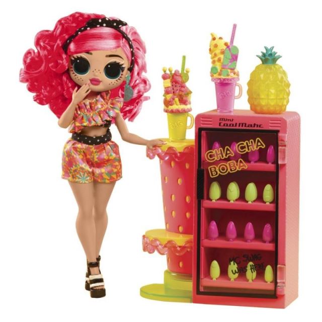 MGA L.O.L. Surprise! OMG Nehtové studio s panenkou Pinky Pops Fruit Shop