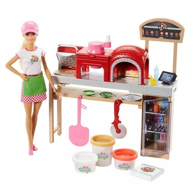 Barbie Vaření a pečení Pizza herní set s panenkou, Mattel FHR09
