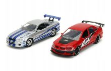 Jada Rýchlo a zbesilo 2006 Mitsubishi Lancer Evo IX + Brianův 2002 Nissan Skyline GTR R34 (1)