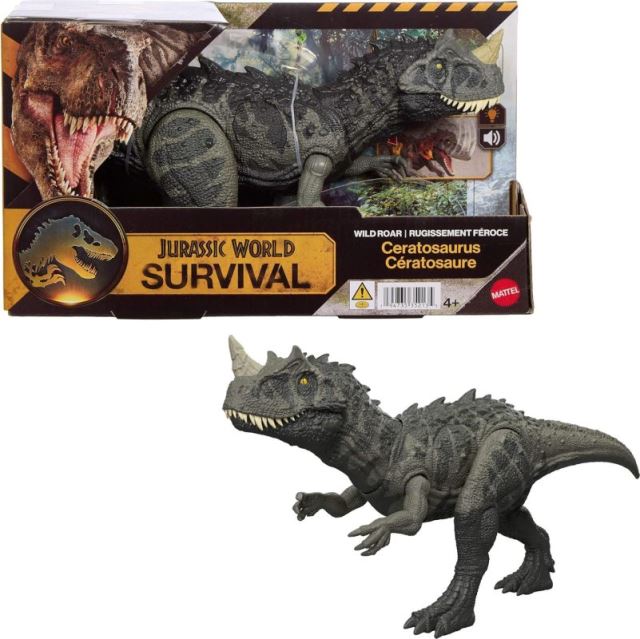 Mattel Jurský svět: Dinosaurus s divokým řevem CERATOSAURUS, JKL77