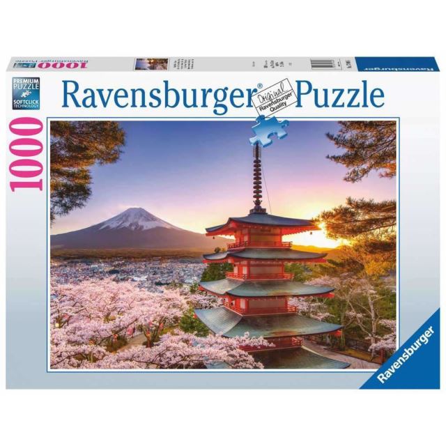Ravensburger 00582 Puzzle Rozkvetlé třešně v Japonsku 1000 dílků