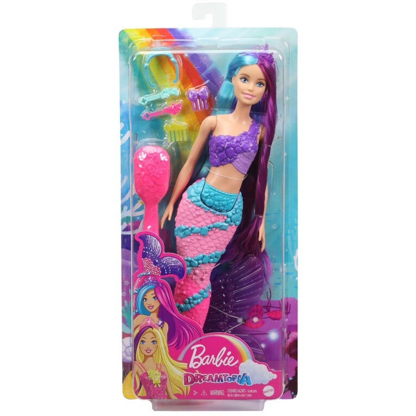 Barbie Mořská panna s dlouhými vlasy, Mattel GTF39