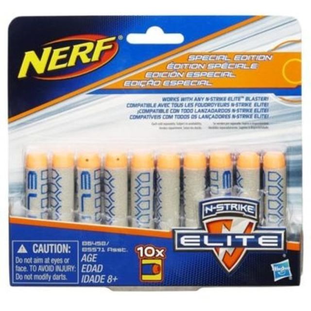 NERF Elite náhradní šipky 10ks, speciální edice šedé