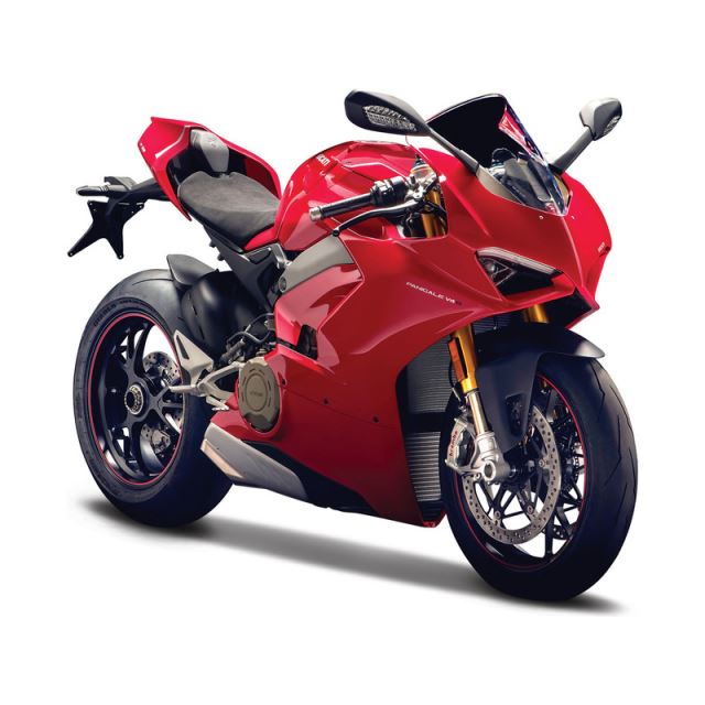 Burago Kovový model motorky Ducati Panigale V4 1:18