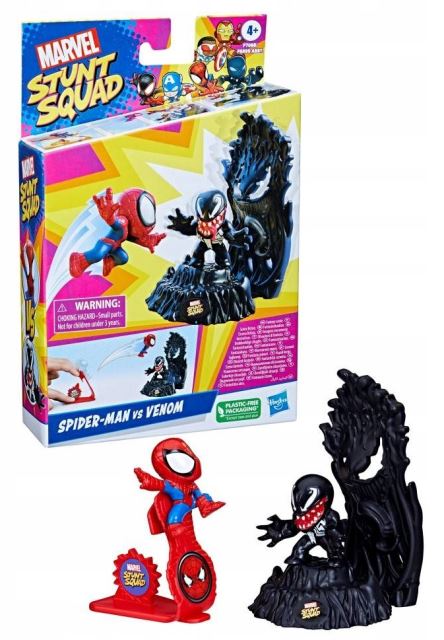 Hasbro MARVEL Stunt Squad Spider-Man vs Venom, F7068