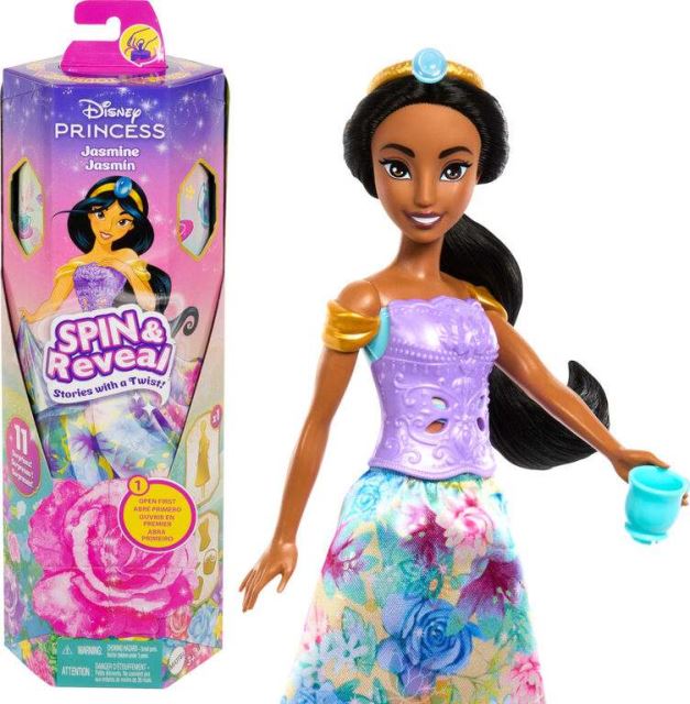 Mattel Disney Princess Spin & Reveal™ Záhradná párty JASMINE