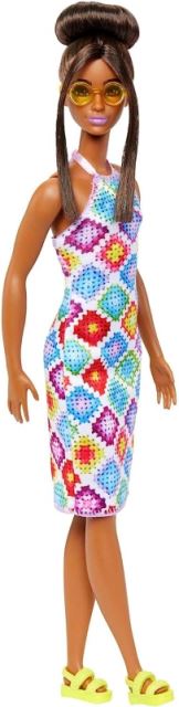 Barbie modelka 210 háčkované šaty, Mattel HJT07