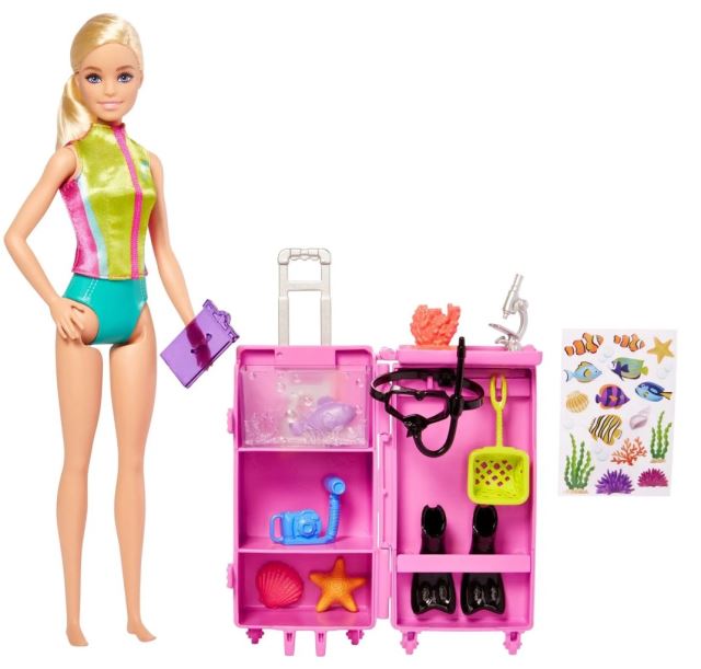 Mattel Barbie Povolanie Morská biologička herný set, HMH26