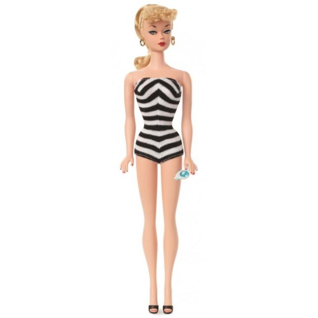 Barbie Sběratelská Barbie 75. výročí Mattelu v plavkách, Mattel GHT46