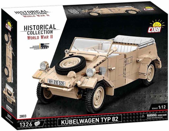 Cobi 2803 Nemecký veliteľský automobil Kübelwagen PKW TYP 82 1:12