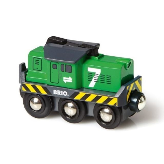 BRIO 33214 Elektrická nákladní lokomotiva zelená