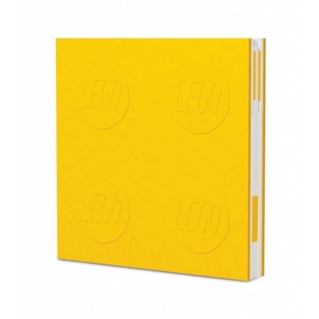 LEGO Zápisník s gelovým perem jako klipem - žlutý