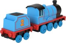 Tomáš a priatelia Ťahacia kovová mašinka s vagónom EDWARD, Mattel HTN29 (2)