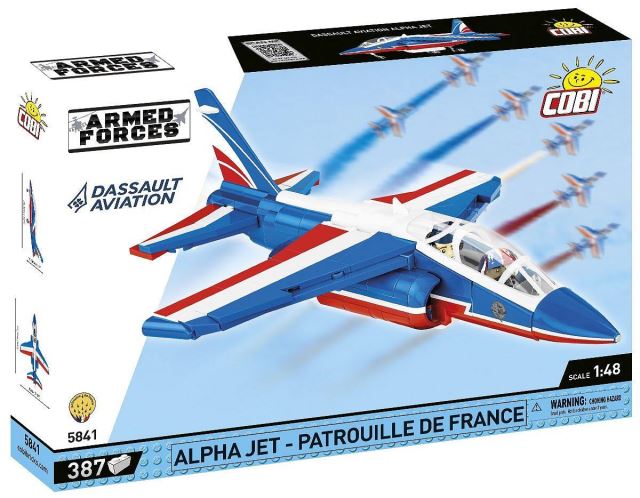 Cobi 5841 Francouzský akrobatický letoun Alpha Jet – PATROUILLE DE FRANCE