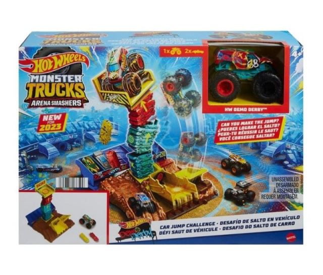Hot Wheels® Monster Trucks Aréna: Semifinále Výzva ke skoku aut, Mattel HNB94