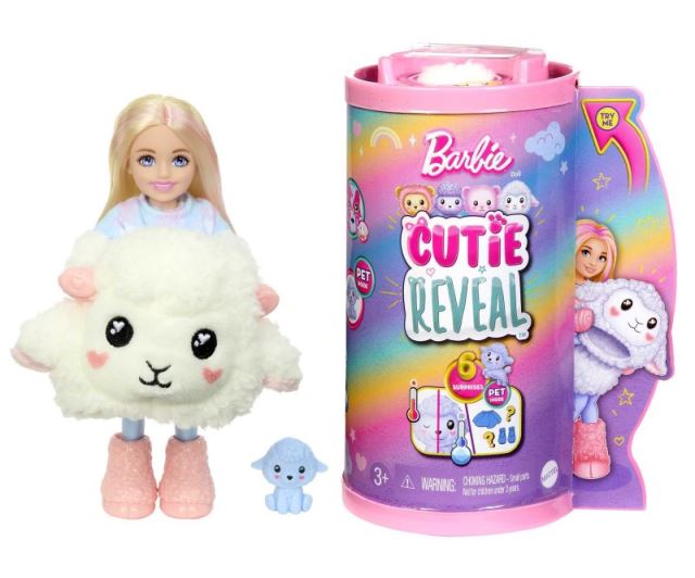 Mattel Barbie® Cutie Reveal™ Chelsea pastelová edice - ovečka HKR18