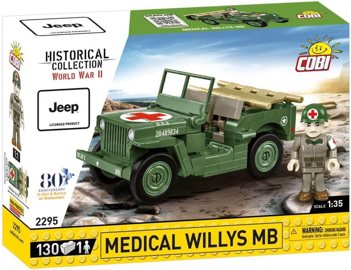 Cobi 2295 americký terénní automobil medical willys mb