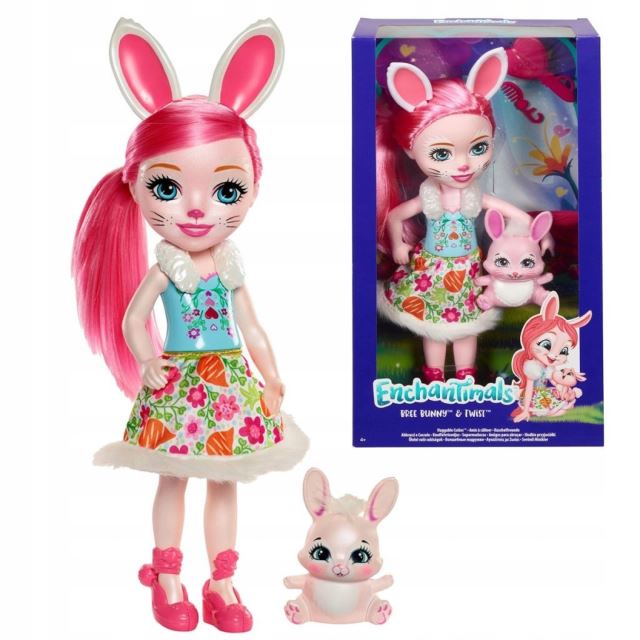 ENCHANTIMALS Panenka se zvířátkem Bree Bunny a Twist 30cm, Mattel FRH52
