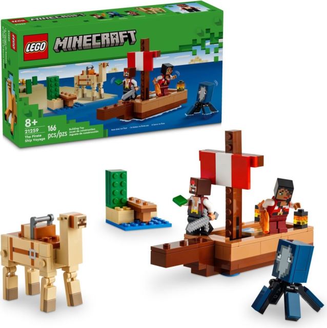 LEGO® Minecraft® 21259 Plavba na pirátskej lodi