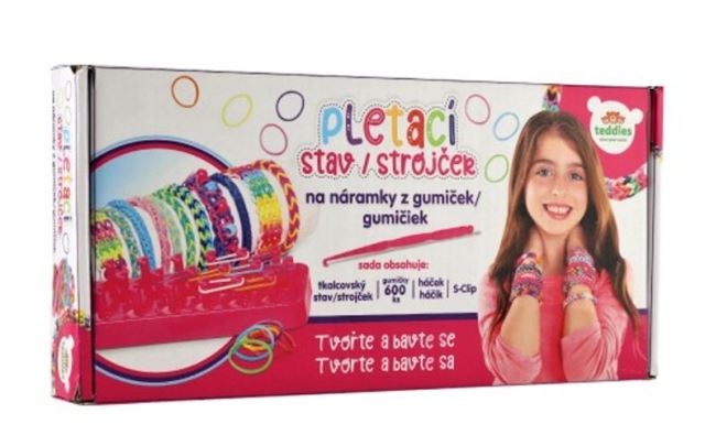 Pletací stav Udělej si svůj náramek - gumičky 600ks