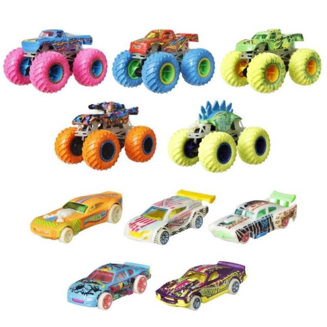 Hot Wheels® Monster Trucks Svietiace v tme Angličák & truck, Mattel HCB57