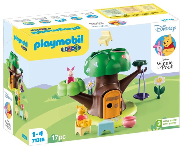 Playmobil 1.2.3 & Disney 71316 Domeček na stromě Medvídka Pú