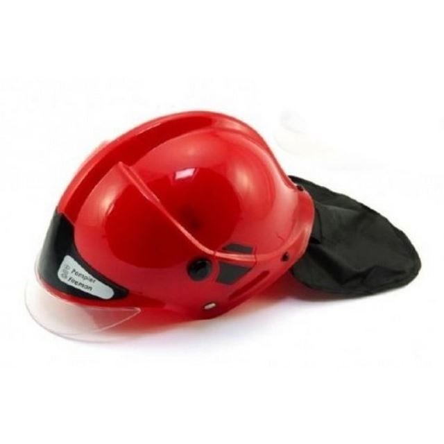 Hasičská helma 27 x 16 cm červená