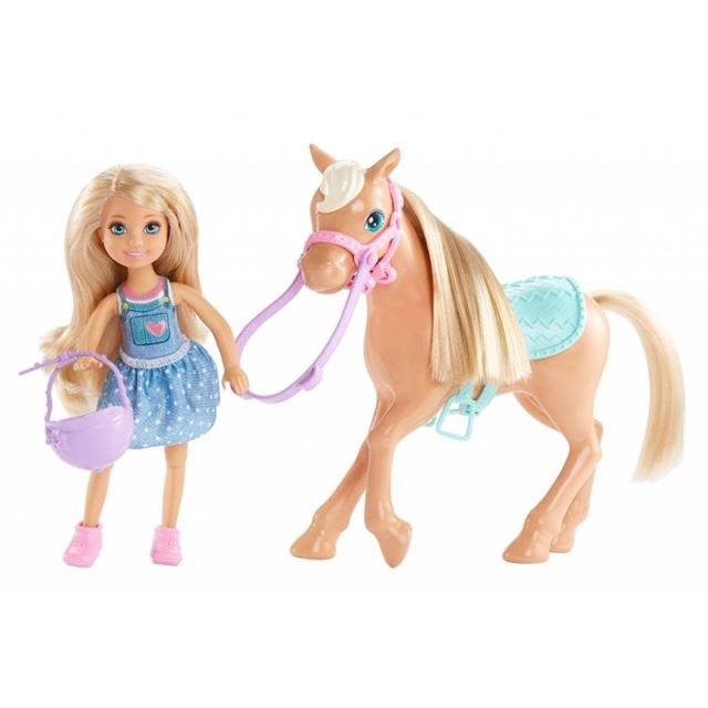 Barbie Chelsea a hnědý poník, Mattel DYL42