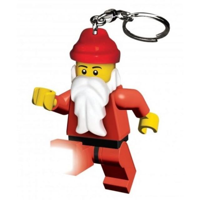 Lego LED klíčenka Santa, figurka 7 cm