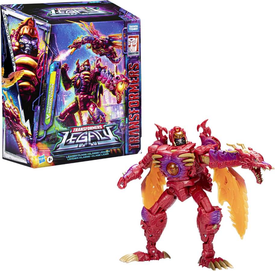 Hasbro transformers legacy evolution transmetal ii megatron & leader class, f7215