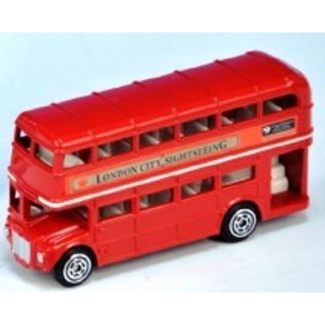 Autobus Londýn, červený patrový 10cm