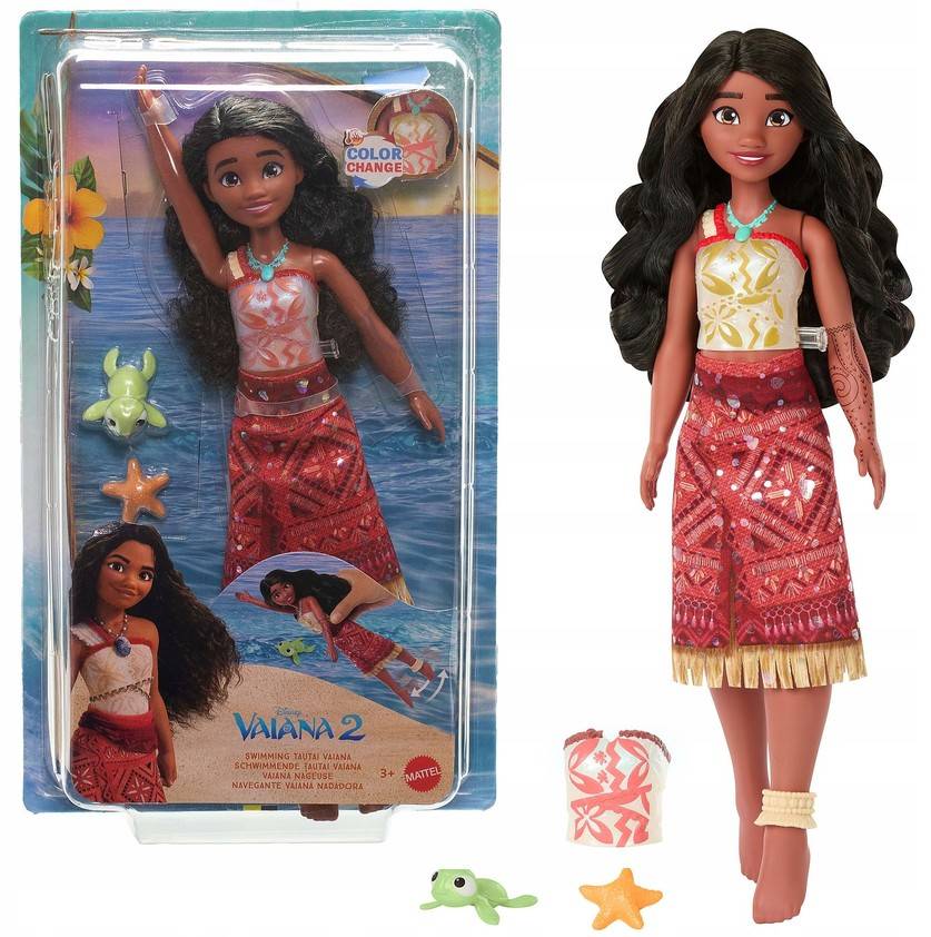 Mattel disney plavající panenka vaiana, jff09
