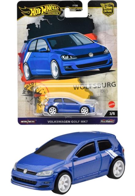 HW Prémiové auto velikáni VOLKSWAGEN GOLF MK7, Mattel HRV79