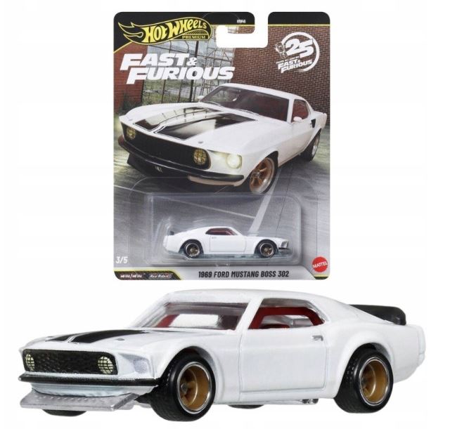 Mattel HW PREMIUM FAST & FURIOUS 1969 Ford Mustang Boss 302