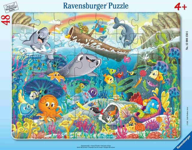 Ravensburger 04156 Puzzle Přátelé z oceánu 48 dílků