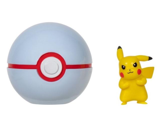 Pokémon Poké Ball Clip 'n' Go PIKACHU + PREMIER BALL