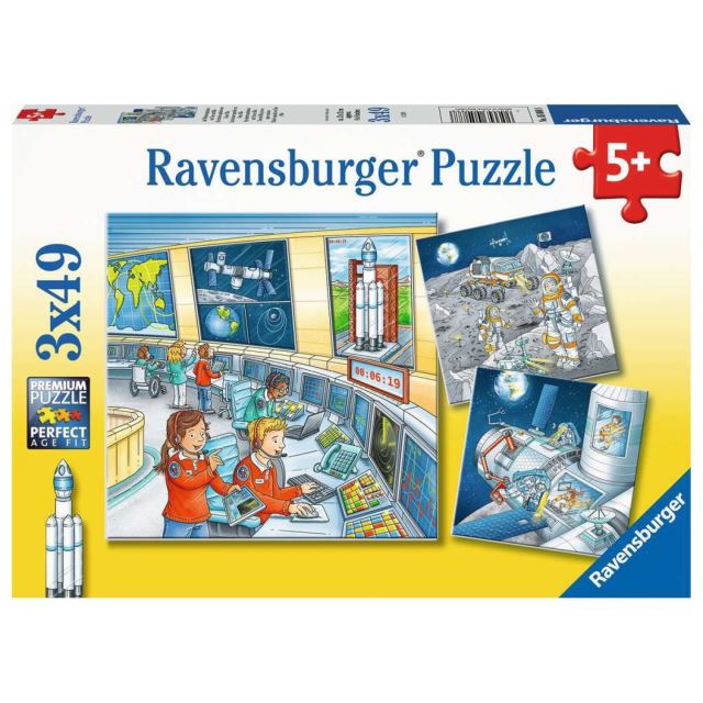 Ravensburger 05088 Puzzle Astronauti 3x49 dílků