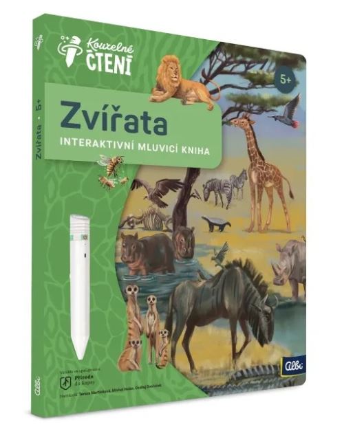 Interaktivní kniha z edice Kouzelné čtení zavede děti do rozmanitého světa zvířat napříč kontinenty, kde poznají jejich přirozená prostředí i zajímavosti z jejich života.