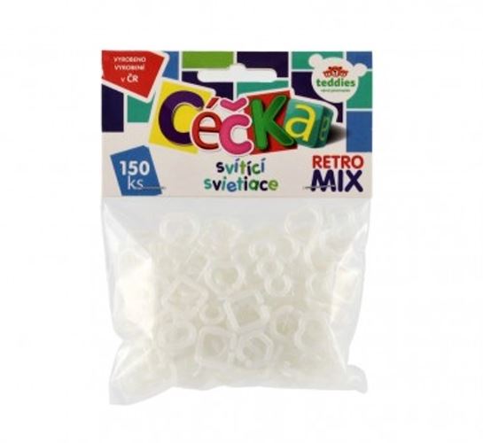 Céčka svítící retro mix 150 ks