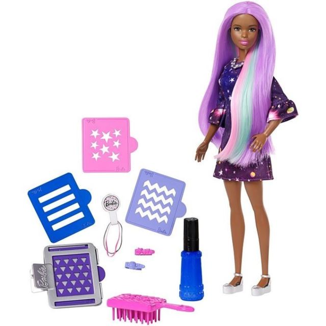Barbie s žužu vlasy černoška, Mattel FHX01
