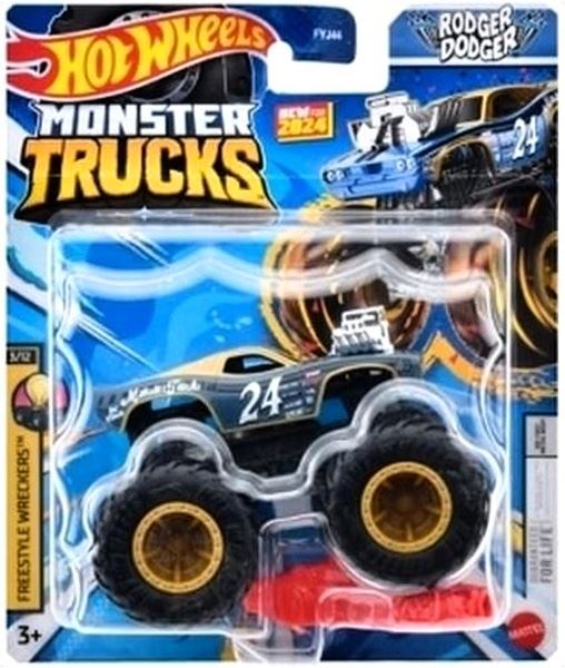 Mattel Hot Wheels® Monster Trucks Kaskadérské kousky RODGER DODGER, HTM59