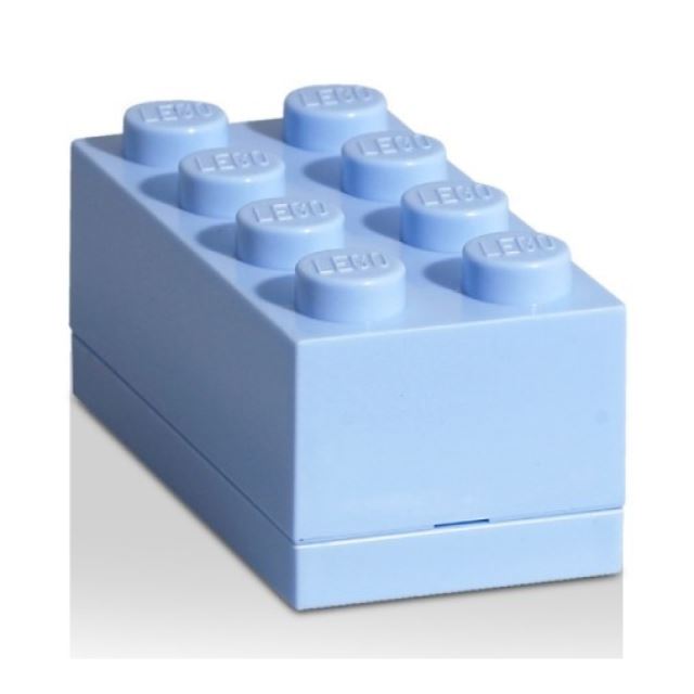 LEGO® Mini box 45x91x42 světle modrý