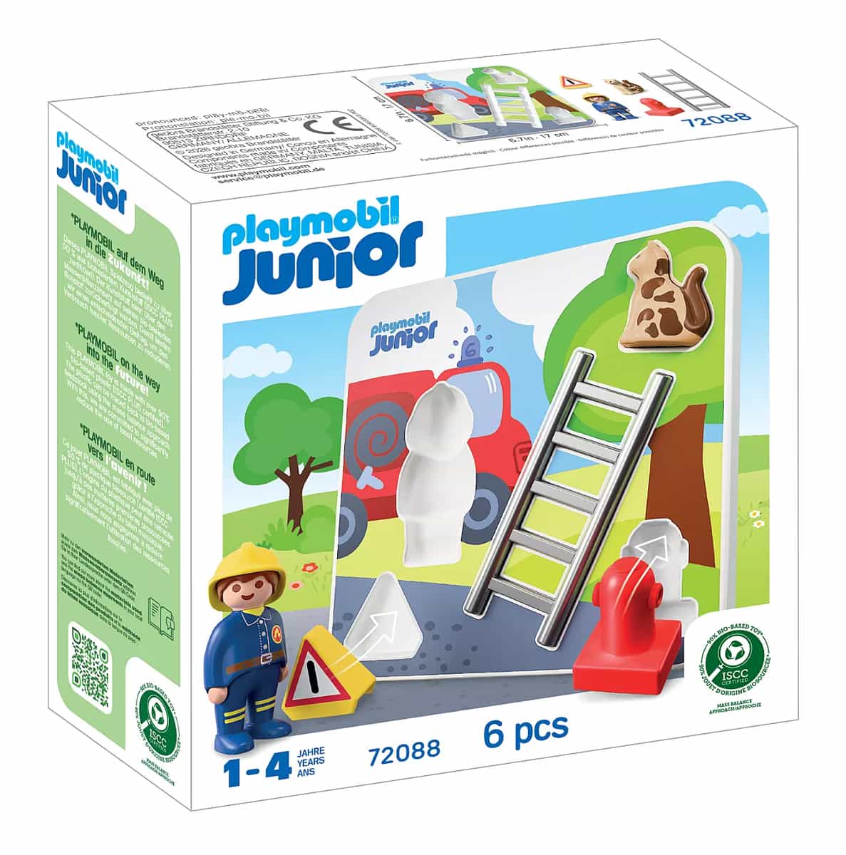 Playmobil 72088 junior: vkládačka s hasičem