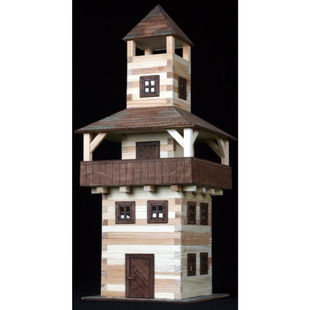 Walachia Věž - dřevěná slepovací stavebnice