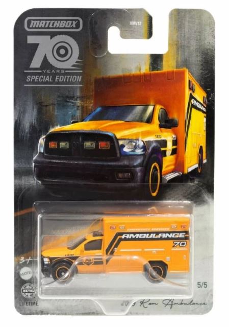 Mattel Matchbox™ Angličák 70. výročí 2019 RAM AMBULANCE