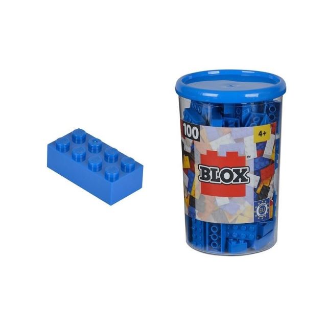 Blox 100 Kostičky modré v boxu