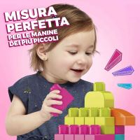 Mega Bloks First Builders Big Bag 80 kociek ružový, Mattel DCH62 (1)