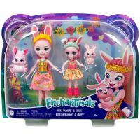 ENCHANTIMALS Bábika s mladšou sestrou Bree Bunny, Mattel HCF84